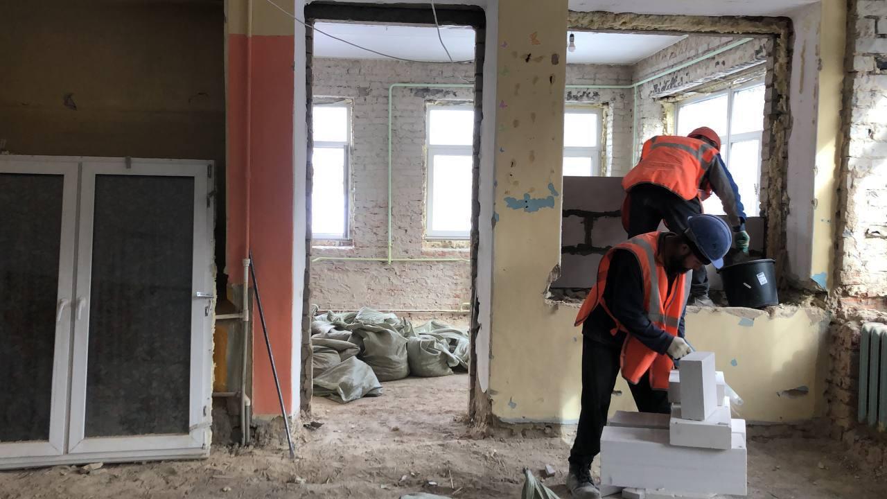 В Королёве завершаются демонтажные работы в дошкольном отделении «Гимназии №11»